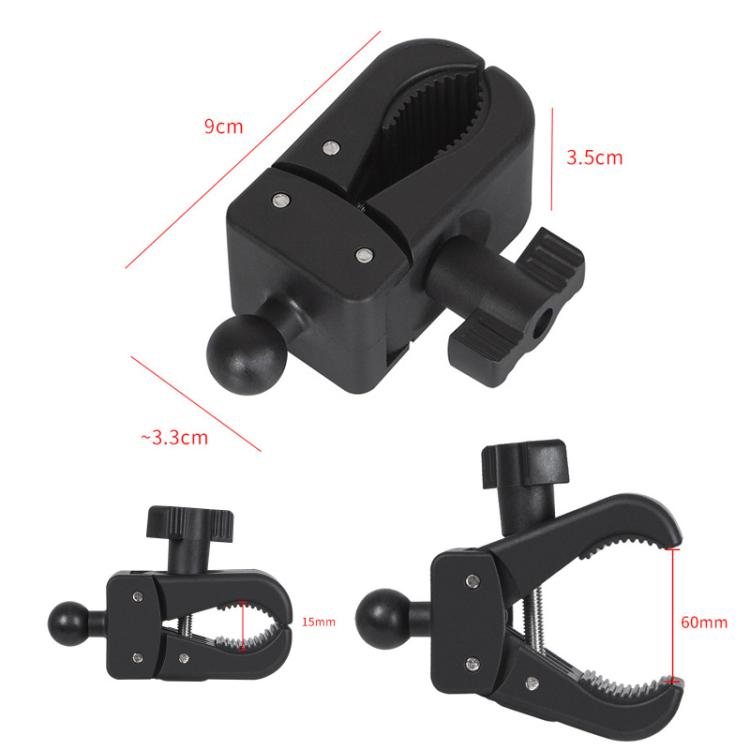 360-degree Rotation Tablet Phone Holder Adjustable Clamp Multifunctional Adapter Clip