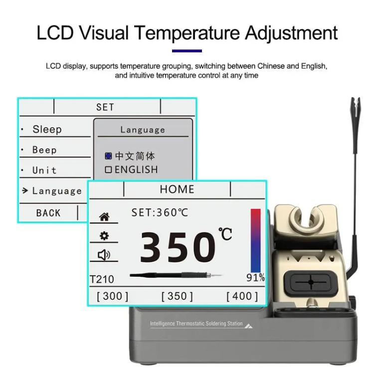GVM H3 Smart 3 In 1 Electric Welding Station Mainboard Soldering Iron Smartphone Repair Smart Constant Temperature Soldering Iron — view 6