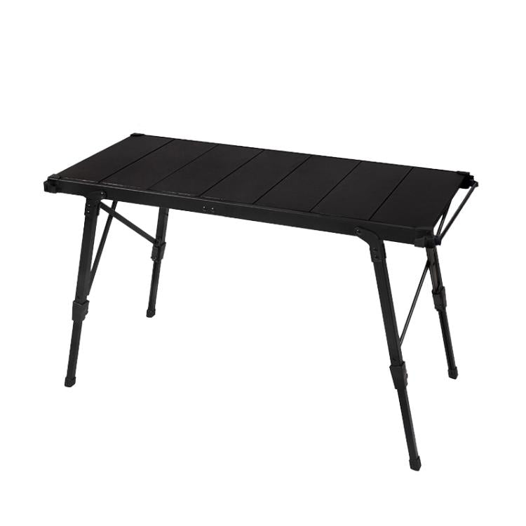 CLS Outdoor Aluminum Egg Roll Table Camping Folding Table — 9545 Folded 7 Plates