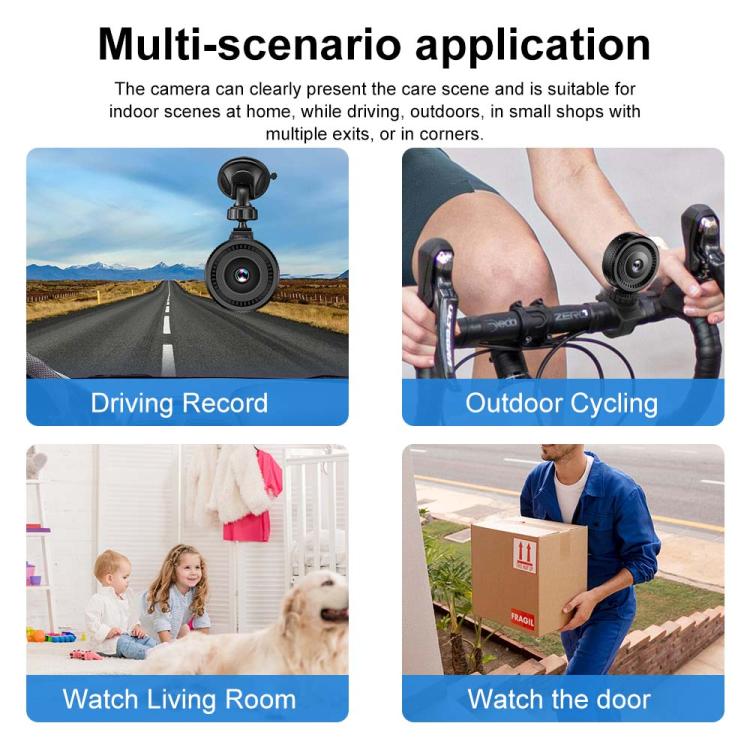 Mini Portable Multi-function Monitoring Fisheye Wide Angle Lens