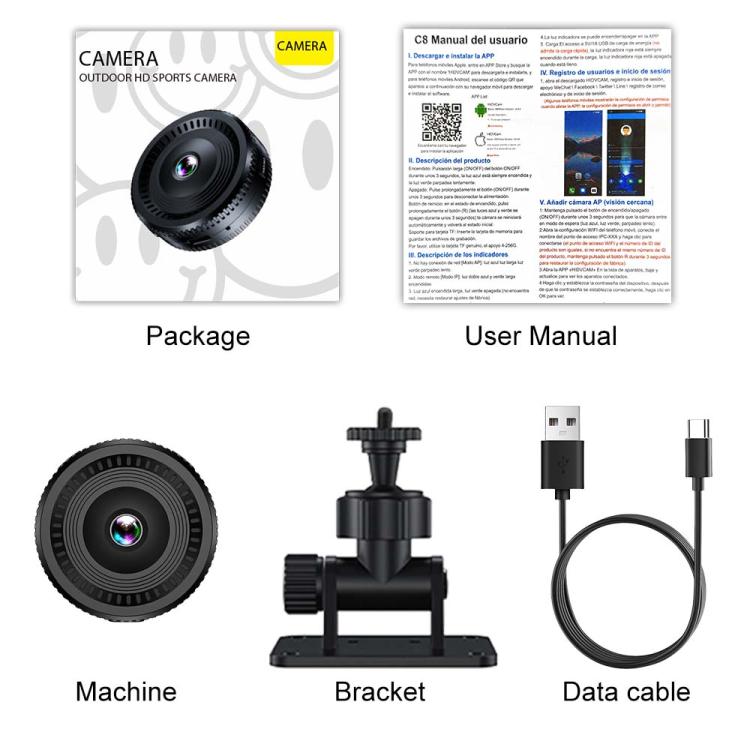 Mini Portable Multi-function Monitoring Fisheye Wide Angle Lens