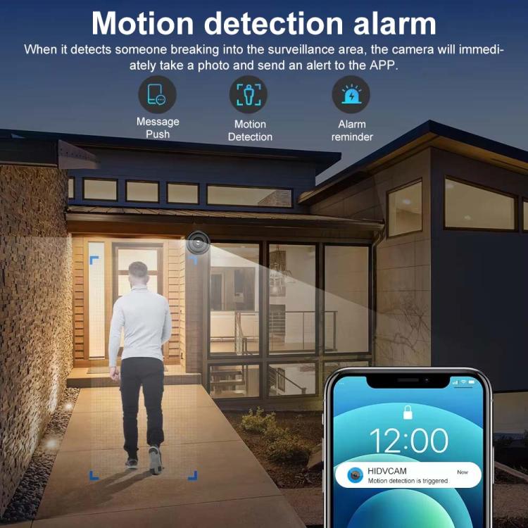Mini Portable Multi-function Monitoring Fisheye Wide Angle Lens