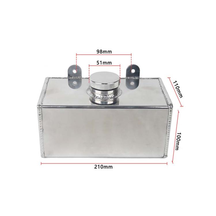 2L Car Modified Aluminum Alloy Auxiliary Water Tank Heat Dissipation Breathable Pot