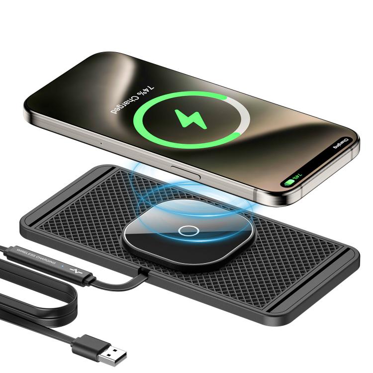 Car Magnetic Avoid Camera Wireless Charging Anti-slip Pad
