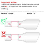 Car Inclined Stainless Steel Muffler Exhaust Pipe