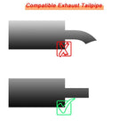 Car Inclined Stainless Steel Muffler Exhaust Pipe