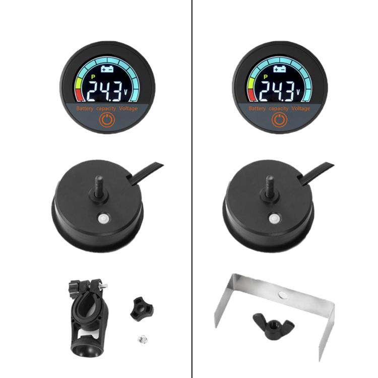 DC 8-100V Lithium Lead-acid Battery Circular Digital Display Meter