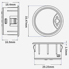 LED Digital Display Circular Voltage Meter