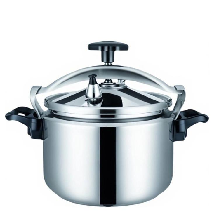 Aluminum Alloy Pressure Cooker with Secure Locking Lid, Explosion-Proof Design for Gas Stovetops — 20cm/4L