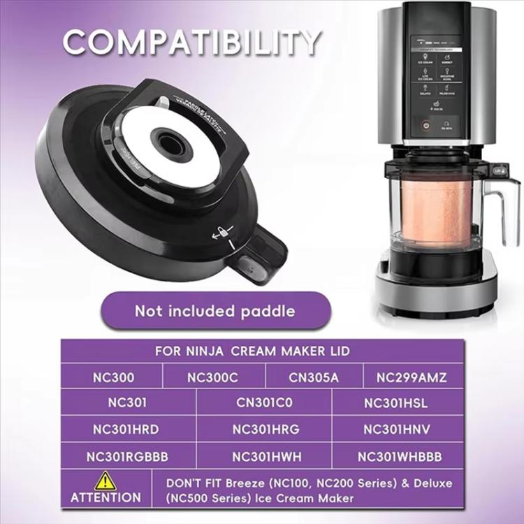 Replacement Outer Bowl Lid For Ninja NC299AMZ/NC301/NC300 Ice Cream Maker — NC300 Outer Bowl Lid