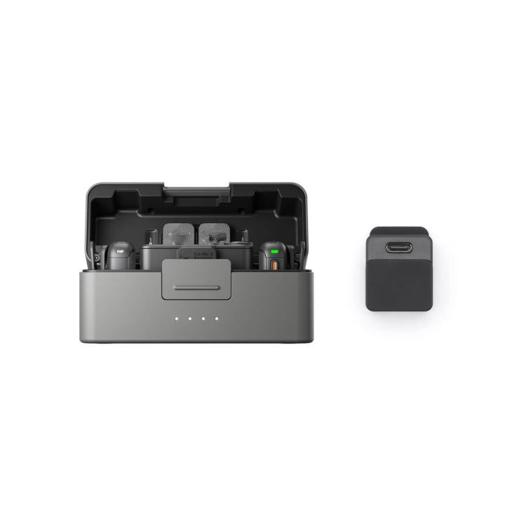 Original 2 TX + 1 RX + Charging Case + Camera Adapter For DJI Mic 3