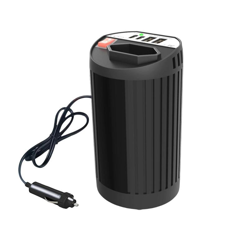 Gurxun 200W Modified Wave Intelligent Car Inverter Dual USB + Dual Type-C Port Car Power Converter