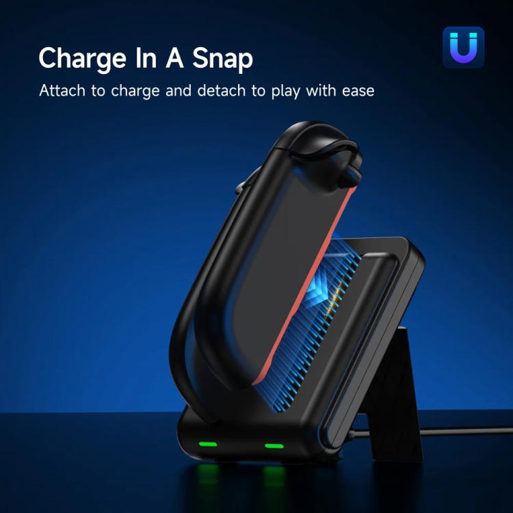 For Nintendo Switch 2 Joy-Con EasySMX Charging Dock with Adjustable Kickstand Dual Controller Charger Station