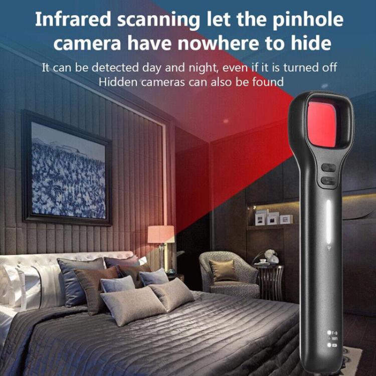 WT12 Anti-Surveillance Camera Smart LED Infrared Detector Hotel Anti-Peeping GPS Scanner