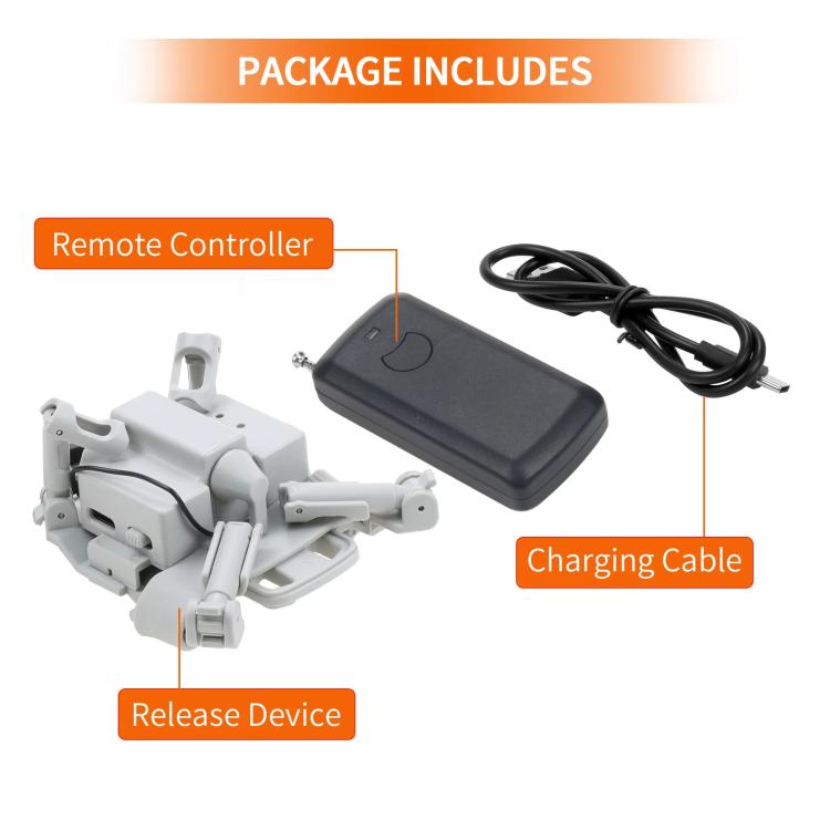 Drone YX Airdrop System Rechargeable Thrower Load 200g, For DJI Mini 3 Pro / Mini 3