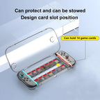 For Nintendo Switch 2 Console Crystal Storage Case Organizer Anti-Scratch Travel Box With 14 Game Card Slots