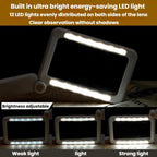 3.5X 12LED Folding Magnifying Glass Handheld Reading Glass With Charge Display — view 5