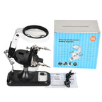5x 10x Desktop Handheld Magnifying Glass 32 LEDs Soldering Iron Maintenance Workbench — view 12