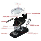 5x 10x Desktop Handheld Magnifying Glass 32 LEDs Soldering Iron Maintenance Workbench — view 9