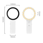 5x 10x Desktop Handheld Magnifying Glass 32 LEDs Soldering Iron Maintenance Workbench — view 10