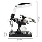 5x 10x Desktop Handheld Magnifying Glass 32 LEDs Soldering Iron Maintenance Workbench — view 11