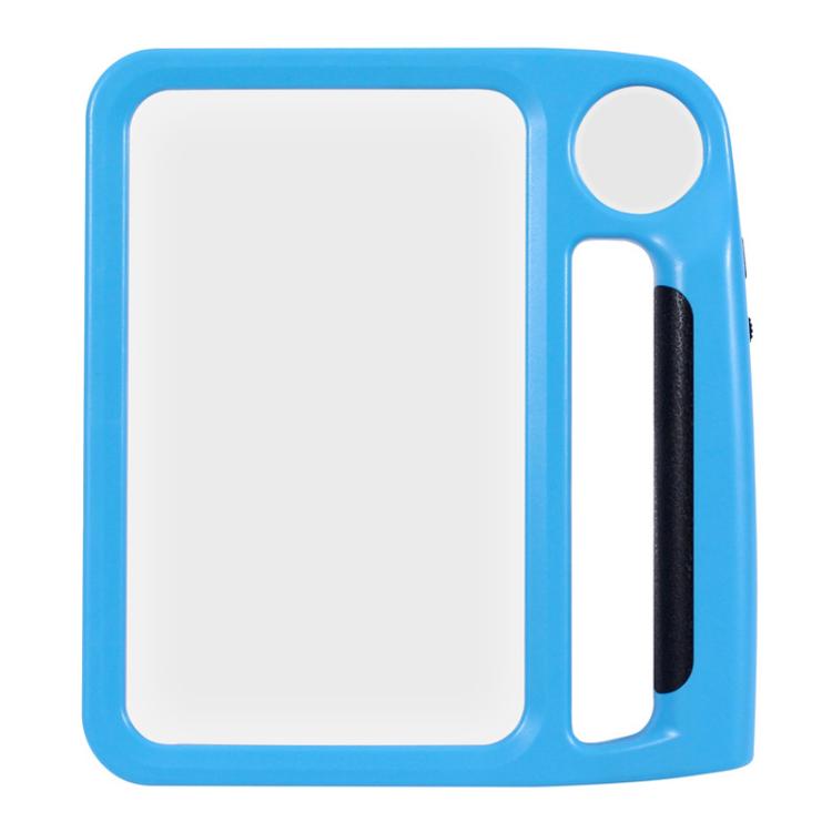 5/10X 48LEDs Magnifier 3 Colors Cold Warm Brightness Adjustment Handheld Loupe — Battery Blue