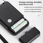 Portable FM/AM Clock-Controlled Stereo Pocket Radio Player