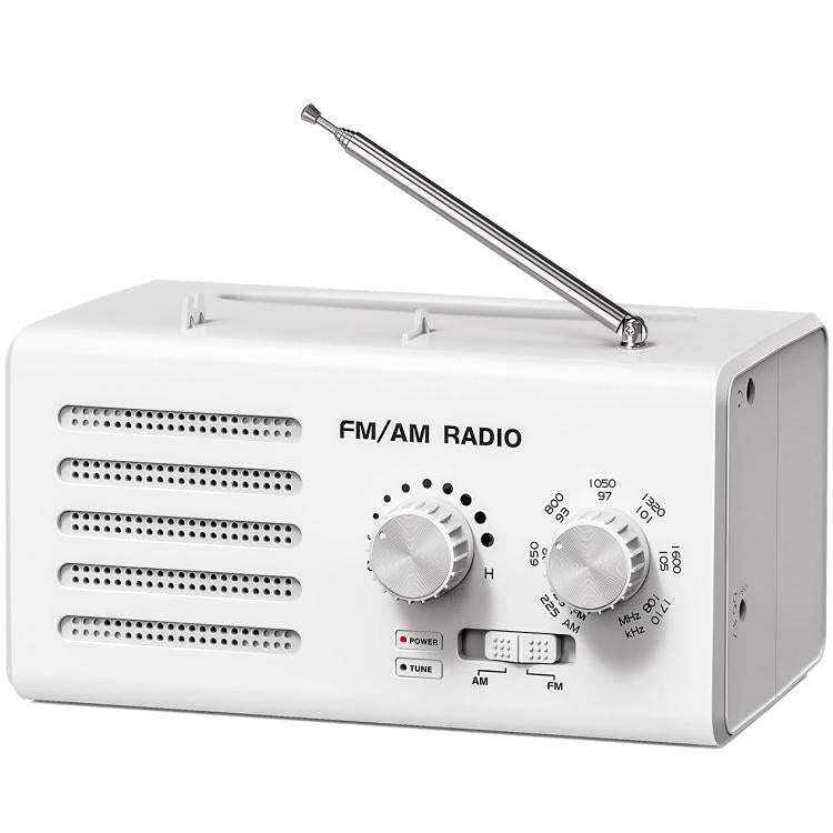 Dual-band FM/AM External Power Socket Radio Player — Black