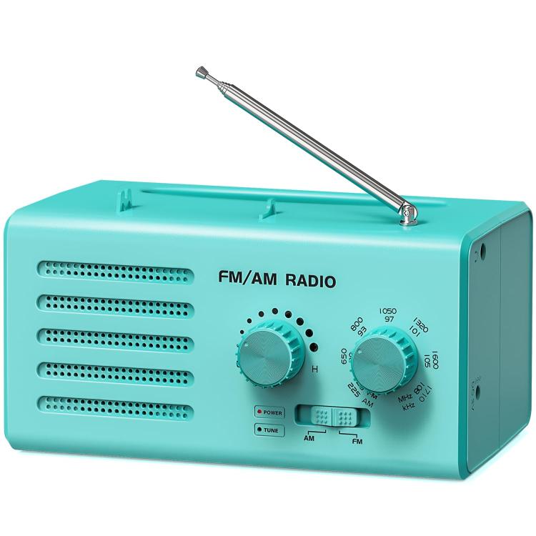 Dual-band FM/AM External Power Socket Radio Player — Green