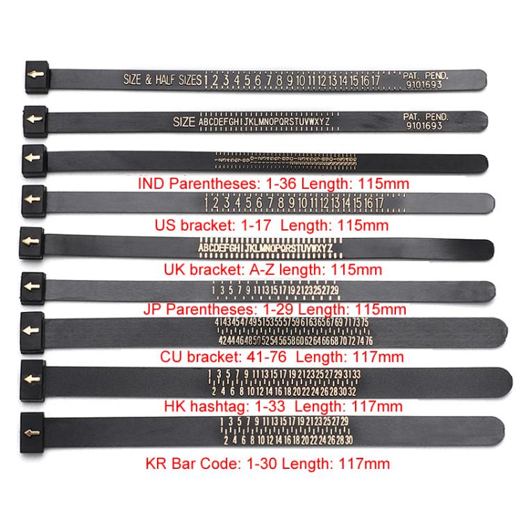 10pcs Portable Ring Measuring Belt Finger Circumference Soft Ruler — view 22