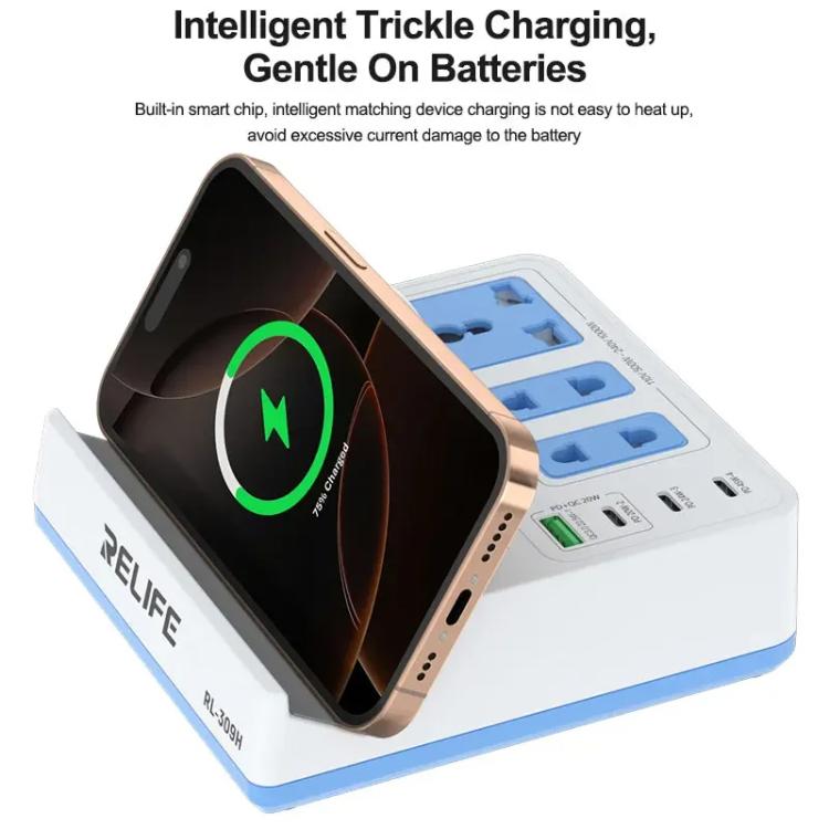 RELIFE RL-309H 72W Smart Wireless Faet Charging Socket — EU Plug