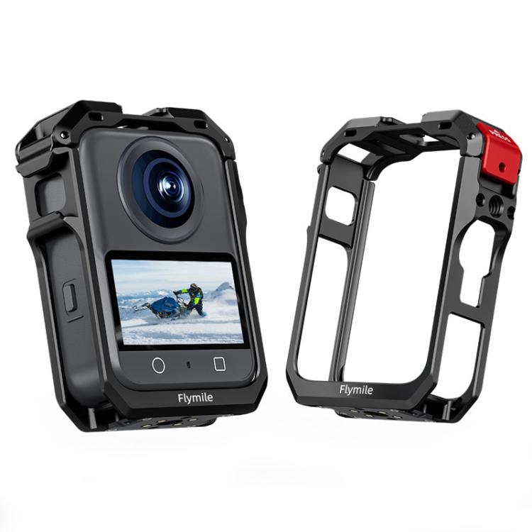 For DJI Osmo 360 Flymile Dual Cold Shoe Metal Quick-Release Cage With Lens C — FLY042_2