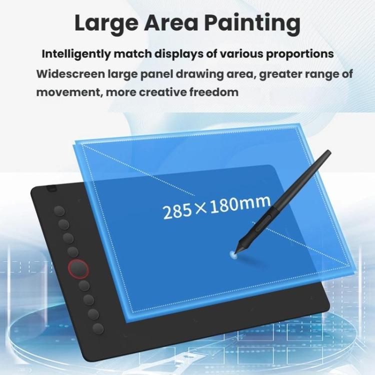 10Moons I6 Digital Drawing Tablet Compatible With Mobile Phones Computers