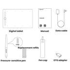 10Moons I6 Digital Drawing Tablet Compatible With Mobile Phones Computers