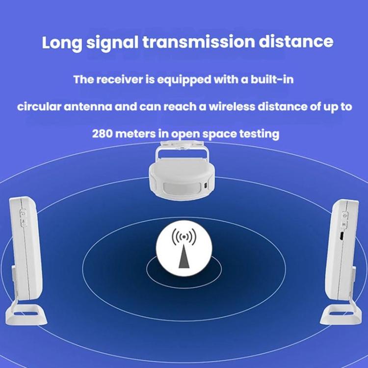 Wireless Infrared Sensor Split Supermarket Welcome Doorbell — view 6