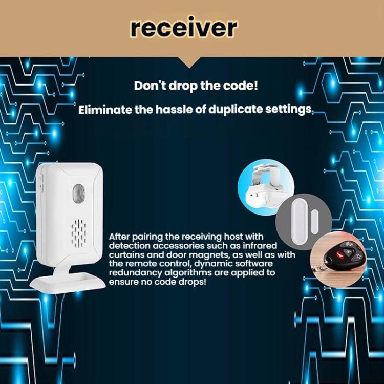 Wireless Infrared Sensor Split Supermarket Welcome Doorbell — view 10
