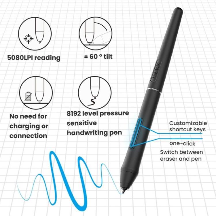VEIKK VK2200PRO 21.5 inch Digital Screen Hand Drawing Screen Electronic Drawing Screen Compatible With Mobile Phone