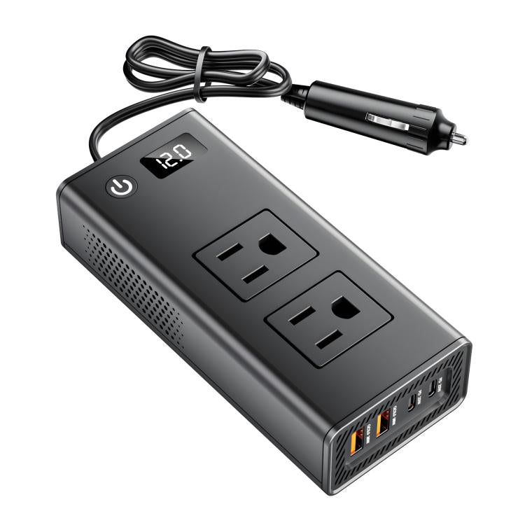 DC12V 200W Fast Charging QC3.0 PD Car Cigarette Lighter Portable Inverter
