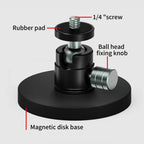 Magnetic Mount Snail Gimbal Adjustment Bracket — 1/4 Snail Ball Head D66mm