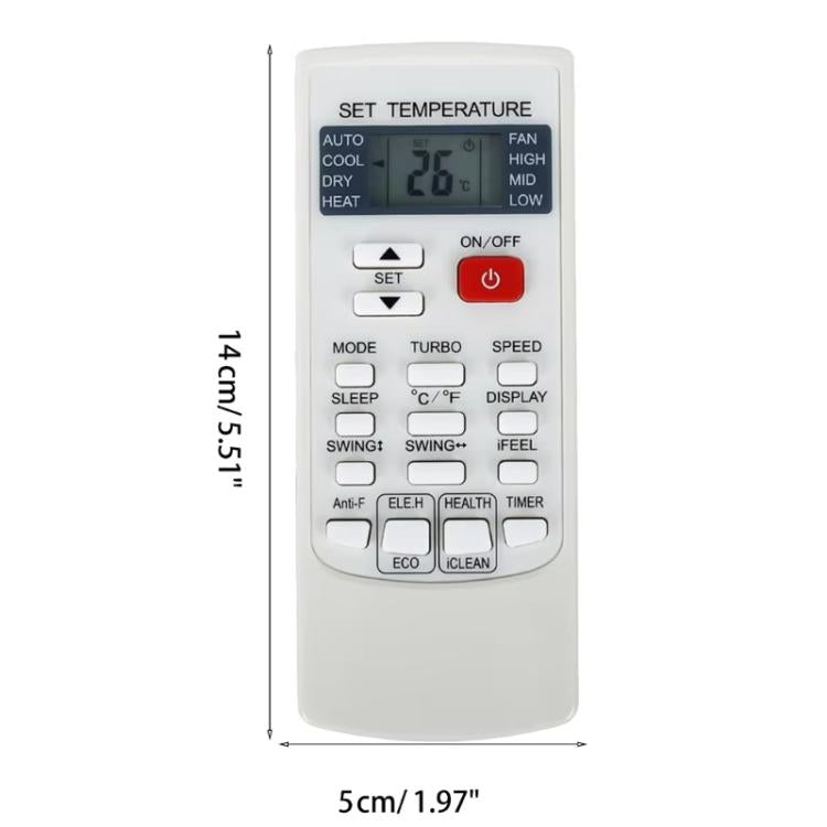 For AUX Air Conditioner Remote Control YKRH102 YKR-H/102E