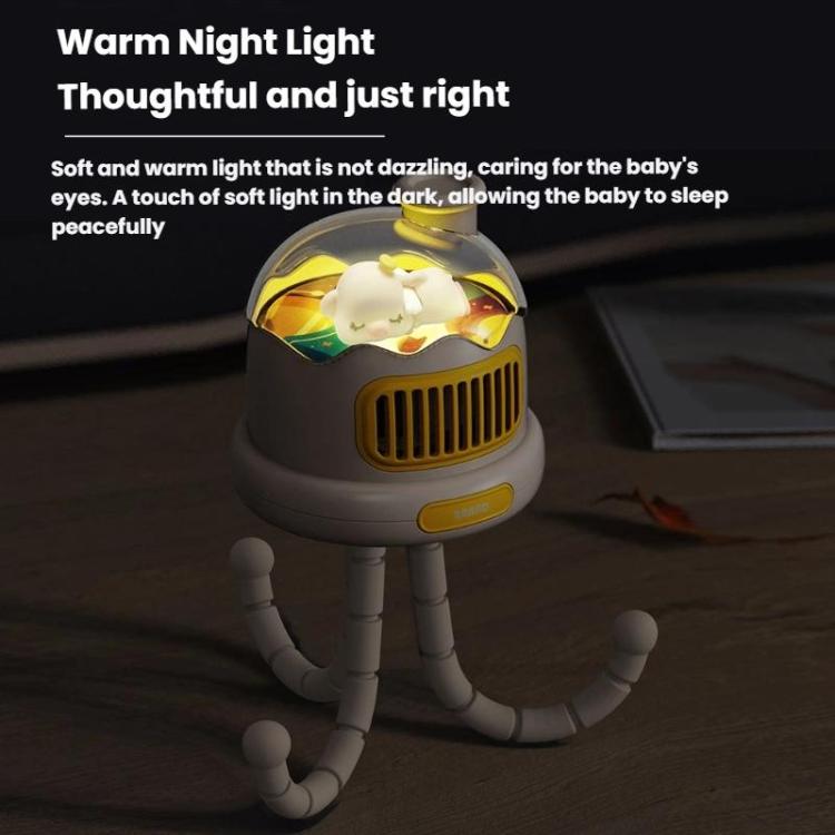 Octopus Clip-On Handheld Silent Bladeless Fan For Strollers — view 17