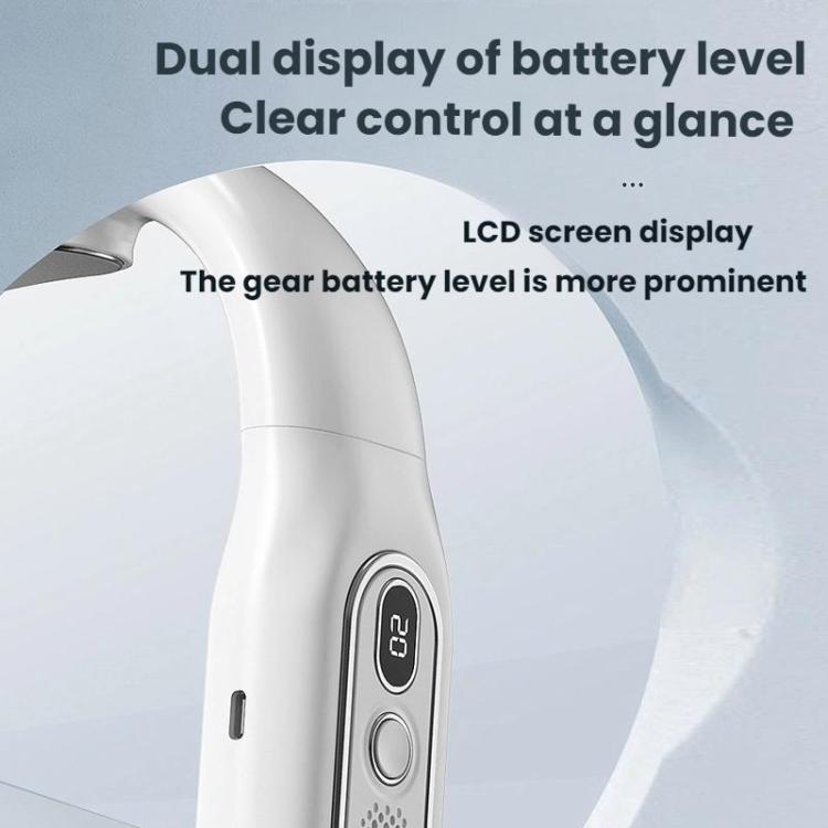 Outdoor Digital Display Folding Silent Neck-Mounted Bladeless Fan — view 7