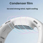 Outdoor Digital Display Folding Silent Neck-Mounted Bladeless Fan — view 8