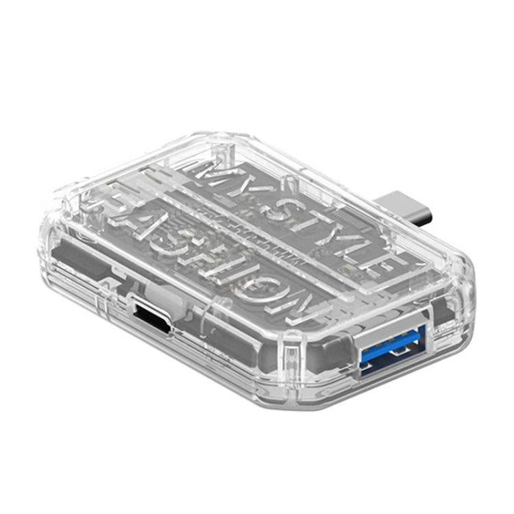 3 In 1 USB HUB Multi Port Hub Computer Converter — BX3H Black