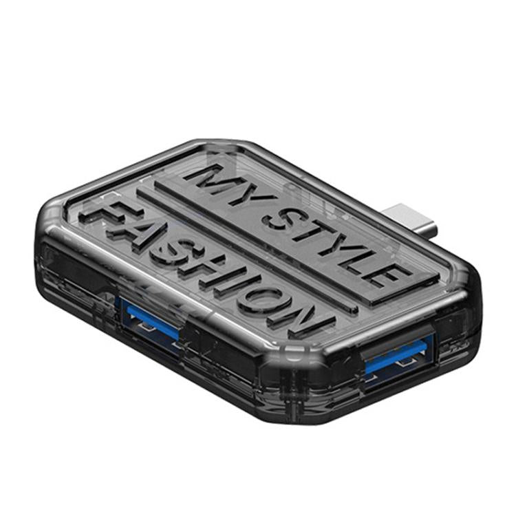 3 In 1 USB HUB Multi Port Hub Computer Converter — BX3H Pink
