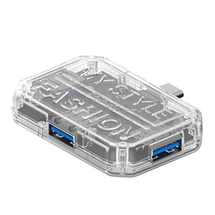 3 In 1 USB HUB Multi Port Hub Computer Converter — BX3C Black