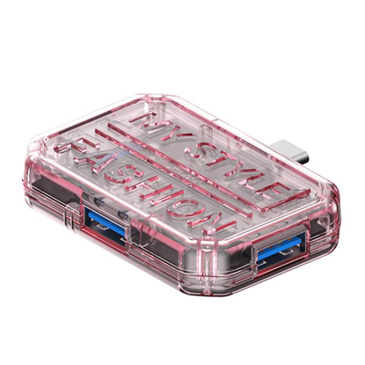 3 In 1 USB HUB Multi Port Hub Computer Converter — BX3C White