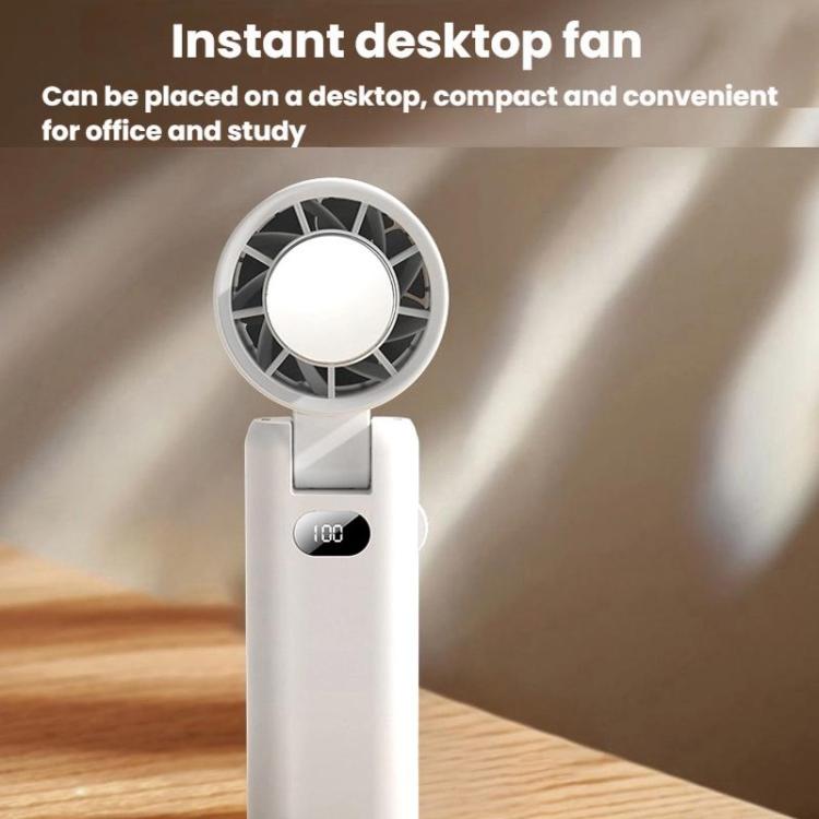 WT21 Handheld Cooling Fan Foldable Ice Pack Fan With Battery Level Display — view 12