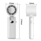 WT21 Handheld Cooling Fan Foldable Ice Pack Fan With Battery Level Display — view 14