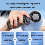 WT21 Handheld Cooling Fan Foldable Ice Pack Fan With Battery Level Display — view 5
